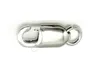 925 Sterling Silver Hummer Claw Clasp Hooks Smycken Findings Komponenter för DIY Craft Present 10PCS / Lot W36