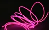 Hot Sale 5mm Size With Glowing Light 30M Length EL Light Wire In Pink Color With 220v Inverter +Plug