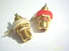 100 pcs new Gold plated RCA Jack Panel Mount Chassis Socket