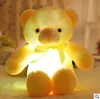 30 cm 50 cm Renkli Parlayan Teddy Bear Aydınlık Peluş Oyuncaklar Kawaii Light Up Led Teddy Bear Dolması Bebek Çocuklar Noel Oyuncakları CCA8079 30 adet