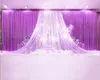 3*6m wide swags of backdrop valance wedding stylist backdrop swags Party Curtain Celebration Stage Performance Background Satin Drape wall
