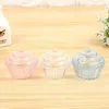 Clear Mini Cake Stand Cupcake Gunst Snoep Doos Bruiloft Verjaardag Container Plastic Party Behandeling Food Dozen Gunsten ZA4975