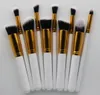 10st / set Professionell Mini Makeup Brushes Verktyg Satser Make Up Borstar Full kosmetisk borste Ögonskugga Läppansiktpulverborste