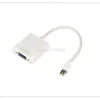 50 adet Thunderbolt Displayport Ekran portu Mini DP Macbook PC için VGA Adaptörü Dönüştürücü Kablosu Perakende Paketi Beyaz