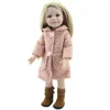 Baby Silikonowe i Realistyczne 18 cal Handmade Girl Doll Full Body Toddler Odrodzenia zabawki dla dzieci Birthday Xmas Prezent