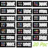 Fácil Reutilizável Multi Padrões Nail Art Stamping DIY Nail Art Template Adesivos Stencil Guia Manicure Ferramenta Páginas 81-100