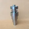 레인보우 다채로운 Domeless 티타늄 네일 유니버설 6 1 10mm 14mm와 18.8mm에 대한 흡연 물 파이프 유리 오일 굴 착 기화기