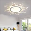 Acrylique ultra-mince dimmable LED plafonnier de plafonnier de lumière LED plafonnier de plafond de plafond de plafond lumineux maison salon chambre à coucher LED plafonniers