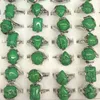 Gemengde vorm klein formaat groen turquoise ringen fabrieksprijs ringen groothandel 50 stks/lot