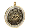 Ny ankomst Rostfritt stål Mäns Freemason Signet Masonic Pendant AG Emblem Hänge Halsband Smycken Artiklar Partihandel
