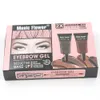 Kit de gel pour les sourcils marron avec pinceau 1 pièces Sobrancelhas Gel pour les yeux maquillage sourcils M4026 Net: 10 ml * 2