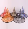 Halloween witch hats Costumes Halloween Party Props Cool Witches Wizard Hats Colorful Party cap witch hats for kids women