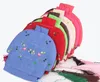 Creative Chinese Embroidered Zip Bags Small Cotton Linen Christmas Bag Gift Pouch Tassel Coin Purse Wedding Party Favor Bags 10pcs/lot