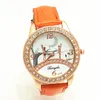 Skórzany bandgold PVC okrągłe Casecrystal Decoquartz Movengerryda Fashion Woman Lady Leather Watches7791191399