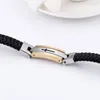 Gratis verzending gnayy goud zwart kruis roestvrijstalen mode id armband echt lederen armband grote 15mm 8.66 '' 47 g gewicht heren