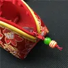 Zeeschelp Kleine Doek Zipzakken voor Gift Sieraden Verpakking China Zijde Brocade Opslag Pouch Leuke Munt Portemonnee Chocolade Candy Gunst Tas 20pcs