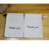 Thank you jute Gift Bags 9x12cm 10x15cm pack of 100 Baby Showe Birthday Party Wedding Favor Holder Sack Makeup Jewelry Drawstring Pouch