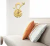 Adesivi murali di fondo soggiorno camera da letto camera da letto per bambini orologio da parete orologio a forma di gatto del fumetto Adesivi murali a specchio Orologio