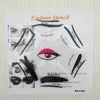 DHL verzending 6 in 1 multifunctionele oog stencil kat eyeliner stencil voor oog voering sjabloon kaart vis staart dubbele vleugel eyeliner stencil