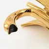 Elegant Swan Shape Brass Gold Finish Badrum Mixer Kranar Däck Mount Basin kärl kran