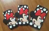 3D Mickey Minnie Mouse Yumuşak Silikon Kılıf Cep Telefonu Iphone 6 6S 4.7 Artı 5.5 SE 5 5S için Çiftler Lover ilmek Polka Dot Sevimli Skin Kapakları