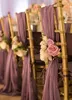 ロマンチックなオーシャンフロントガーデンの結婚式の椅子カバーバックサッシ高品質チェアサッシクリスマス誕生日フォーマル結婚式の椅子サッシ
