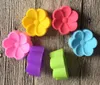 200PCS / parti 5cm Begonia blommor formade silikonformar DIY hand tvål mögel silikon kaka mögel fondant kaka dekorationsverktyg