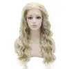 Wigs 24" Gray Lace Front Wig Synthetic Heat Resistant Fashion Wig