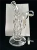 FTK Super thick glass bongs torus and Klein Recycle smoking water pipes Fab egg Holes 14.4mm joint High quality hitman bubbler