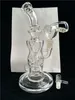 FTK Super Tjock Glas Bongs Torus och Klein Återvinna Rökvattenrör Fab ägghål 14.4mm Joint High Quality Hitman Bubbler