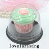 100pcs50sets Clear Plastic Cupcake Dome cake box Favor Boxes Container Wedding Party Decor Gift Boxes Muffin Box81450003375417