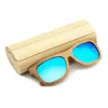 Мода Мужчины Женщины солнцезащитные очки с бамбуковыми винтажными солнцезащитными очками с деревянной линзой