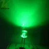 1000 stks 5mm groene platte bovenkant Water Heldere LED Lichtlamp Emitting Diode Ultra Bright Bead Plug-in DIY Kit Practice Groothoek