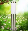 110V 220V 60cm 100cm 1m Landskap Lawn Lampor Vattentät IP65 Rostfritt Utomhus Garden Lawn Pillar Lamp Bollard Light