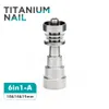 Hand Tools Metal Banger Domeless Titanium Nail 10mm 14mm Male & Femal Joint 2 /4/6 in 1 with 6 Different Types