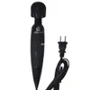 Mini Magic Powerful Multispeed Adjustable Wand Massager Vibrator Black color #B691