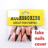 Party Props Fake Nails Cover Fancy Ball Supplies Fingernail Kostym Party Decoration Cosplay Kostym Rolig Prop ouc2090