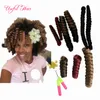 bouncy 2021 fashion Curl kalon synthetic braiding crochet hair extensions toni saniya curly for black women 10inch 20 inch ombre bug brown color