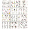 QJ - 841-852 12 Zuid-Korea Cute Cartoon Rabbit Rabbit Nail Polish Manicure 3D Zelfklevende Stickers Hot Sale Gratis verzending