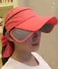 Sun Visors Hat For Women Hat Empty Top Pull Bow Sunmmer Hats Elegant Sunscreen Baseball Cap Outdoor Tourism