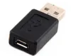 Hela 100 st mycket USB En hane till mikro USB B Kvinnliga datakabeladapterkontaktkonverterare 253S