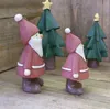 5 pezzi MOQ Chiesa / Albero di Natale / Pupazzo di neve / Babbo Natale Decorazione Fairy Garden Miniature Artigianato in plastica Resina Ornamento di Natale Figura anime