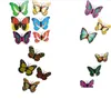 الفراشات الاصطناعية 3D ملون الفراشات الاصطناعي الدمية الحرفية حفل زفاف الديكور الزهور ريشة الفراشات الفراشة ديكور
