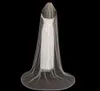 Voile de mariée cathédrale blanc ivoire 3M, bord de cristaux éparpillés en cristal, personnalisé