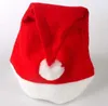 XMAS Parti chapeaux Santa Claus chapeau rouge enfants enfants hommes femmes adultes Chapeaux de Noël Non tissé Décor de Noël Cosplay accessoires fournitures festives