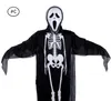 Skull Skeleton Ghost Kleding Halloween Cloak Cosplay Kostuum Theater Prop Dood Hoody Cloak Devil Long Tippet Cape