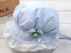 Neue Beanie Hut Kappe Säugling Baby Mädchen Blume Polka Streifen Spitze Sommer Sonnenhüte Kinder Haar-accessoire Prinzessin Baumwolle Sonnenhüte visier