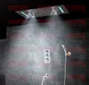 Inwall Bathroom Shower Set Accessories Panel Tap Thermostatic Mixer Faucet LED Ceiling Shower Head Rain Water Bubble Mist Shower HS5422