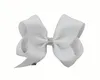 10 pcs 18CM solid colour ribbon ABC hair bows clips with big love heart diamonte Cheerleader Pageant headwear Accessories HD3491