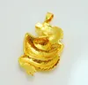 Chinese style popular high quality 18k gold-plated brass gilded dragon pendant gold pendant does not fade for Christmas